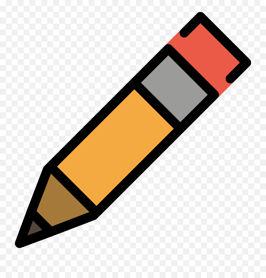 Pencil Emoji Clipart - Pencil Emoji,Paper Pencil Emoji