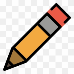Pencil Emoji Clipart - Pencil Emoji,Paper Pencil Emoji