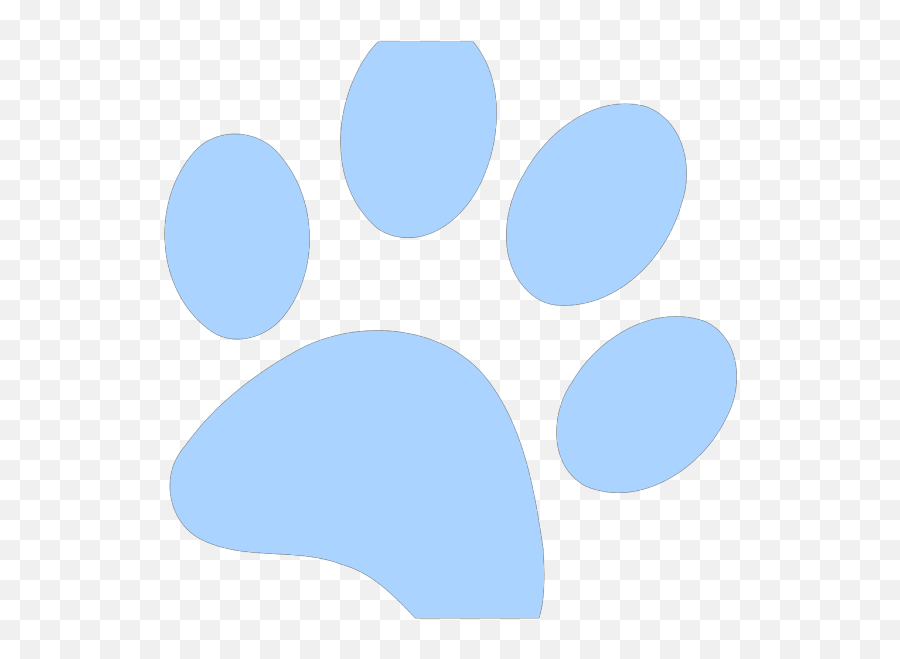 Blue Paw Print Png Svg Clip Art For Web - Download Clip Art Dot Emoji,Bear Claw Emoji