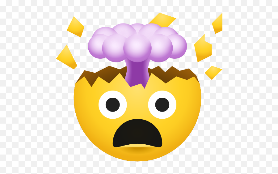 Exploding Head U2014 Png - Forever Modan Art Museum In Kyto Emoji,Exploding Emoji