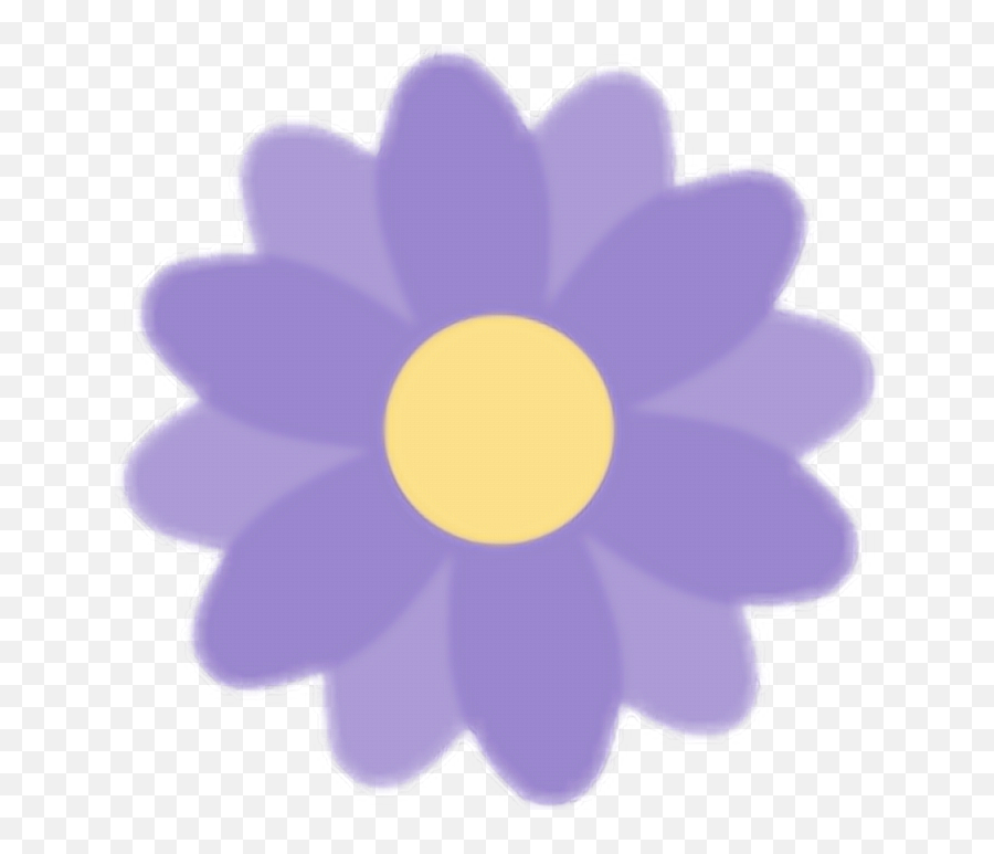Purple Flower Emoji Png Transparent Png - Facebook Emoji Flower,Purple Flower Emoji