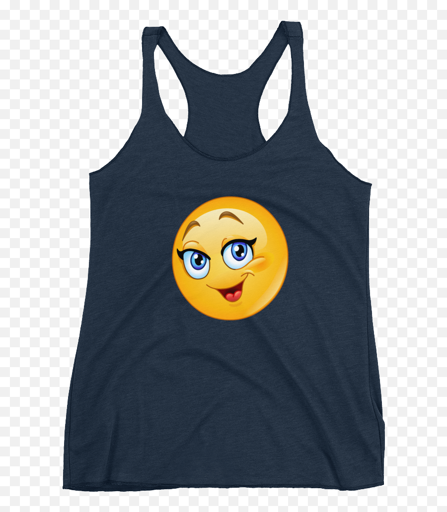 Smile Racerback Tank U2013 Emoji - Sleeveless Shirt,Envy Emoji