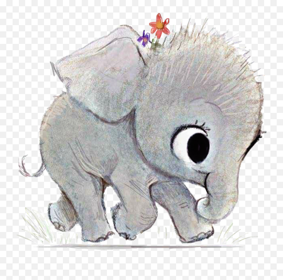 Elephant Baby Cute Sticker By Kimmy Bird Tasset - Elephant Illustrator Emoji,Baby Elephant Emoji