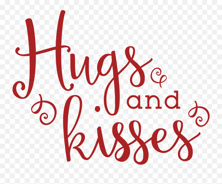 Hugs And Kisses Svg Cut File - Hugs And Kisses Svg Hugs Kisses Png Emoji,Hug And Kiss Emoticon Text