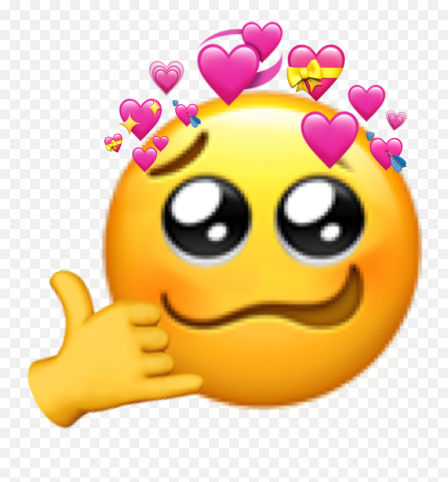 Emoji Welp Hearts Eek Sticker - Happy,Lily Emoji