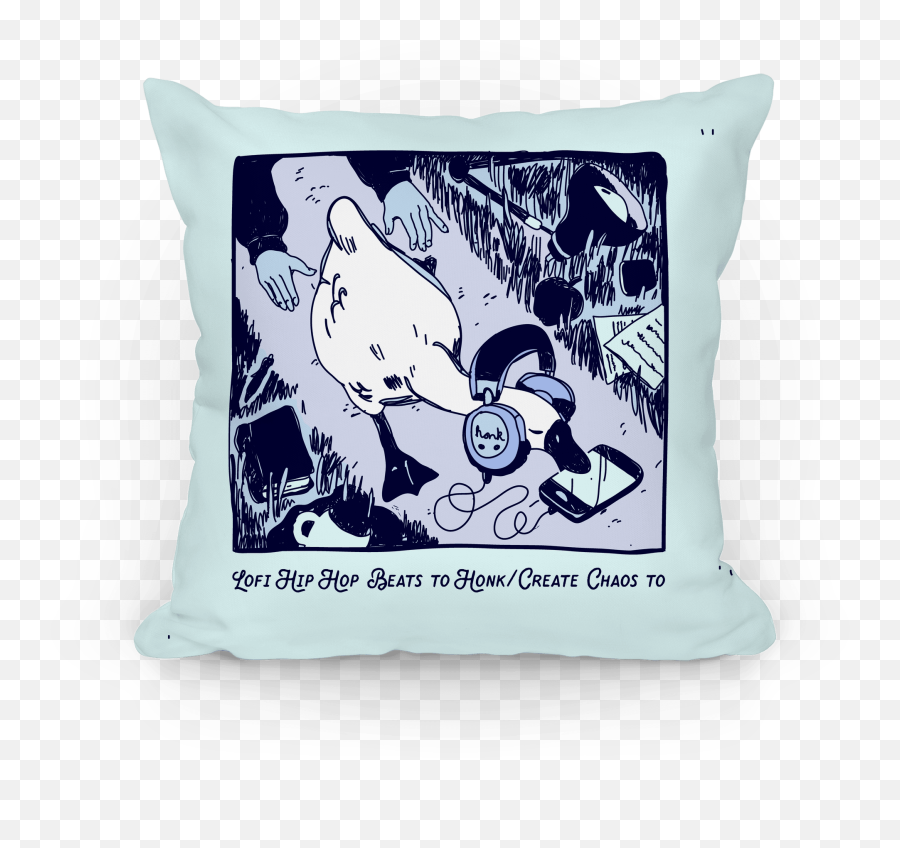 Lofi Hip Hop Goose Pillows Lookhuman - Lofi T Shirt Design Emoji,Emotion Lofi Music