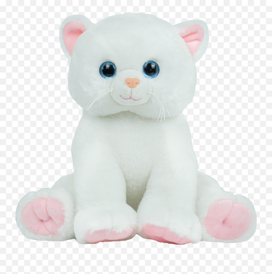 White Cat Plush Cheaper Than Retail Priceu003e Buy Clothing - White Cat Toy Blue Eyes Emoji,Giant Stuffed Emoji Cat