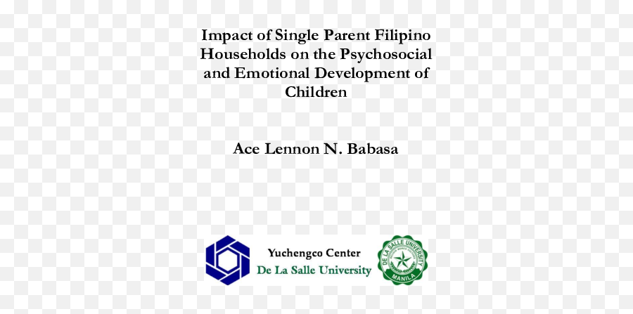Impact Of Single Parent Filipino - Language Emoji,Filipino Emotions Activities