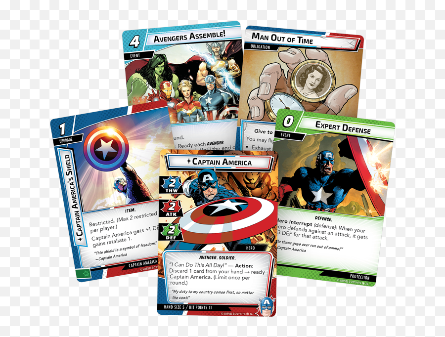 Stars And Stripes - Fantasy Flight Games Marvel Champions Lcg Emoji,Captian Marvel No Emotions