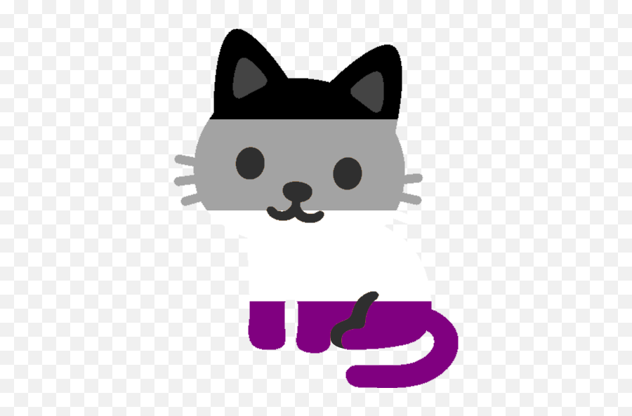 Asexual Emojis For Discord U0026 Slack - Discord Emoji Cute Transparent Cat Emoji,Asexual Emojis
