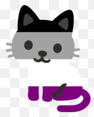 Asexual Emojis For Discord U0026 Slack - Discord Emoji Cute Transparent Cat Emoji,Asexual Emojis