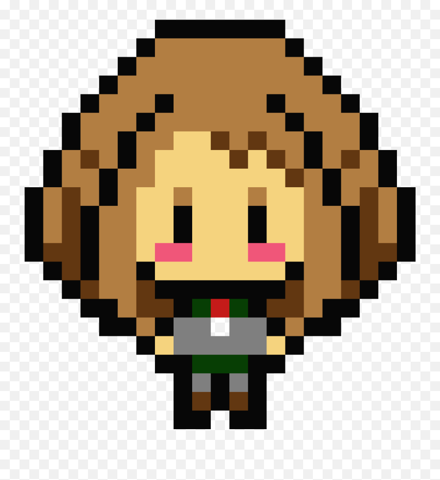 Ochako Uraraka Kirby Of Anime - Wooden Shield Pixel Art Emoji,D: Emoticon Anime