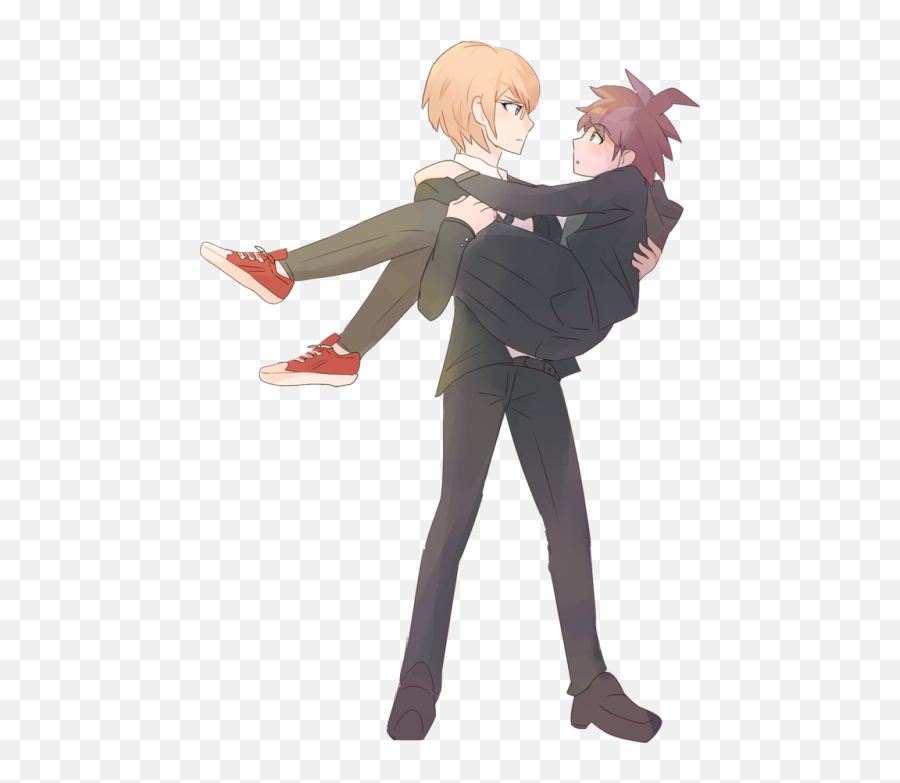 Danganronpa Characters Byakuya Togami - Byakuya Carrying Makoto Emoji,Hitoka's Emoticon