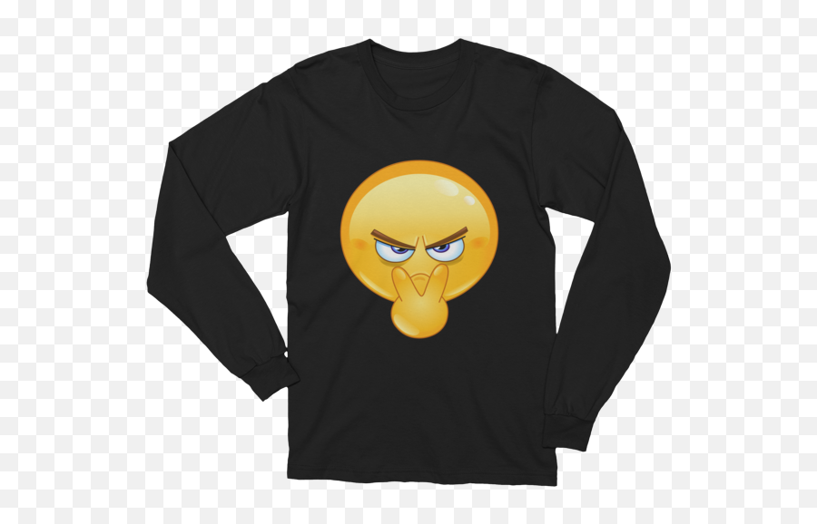 Download Hd Unisex Hey You Look At Me Emoji Long Sleeve T - Long Sleeve Kids T Shirts Mockup,Look Emoji