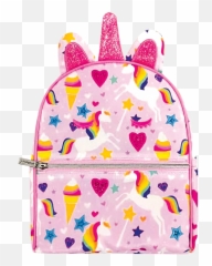 Magical Unicorn Mini Backpack - Girly Emoji,Unicorn Emoji Shoulder Off