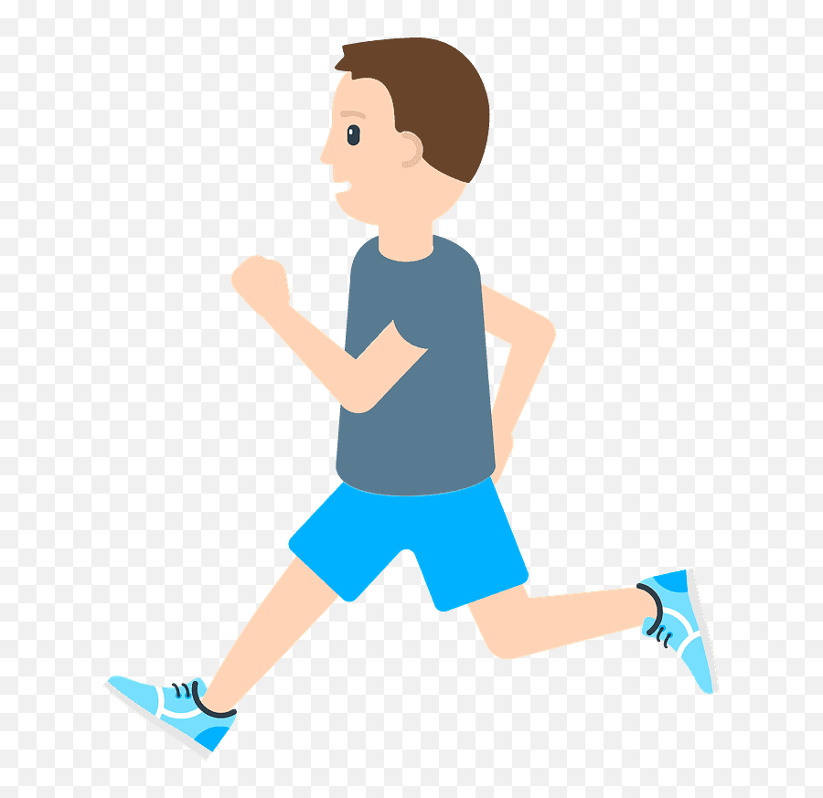Person Running Emoji Clipart - Transparent Runner Emoji Png,Image Of Man Running Emoji