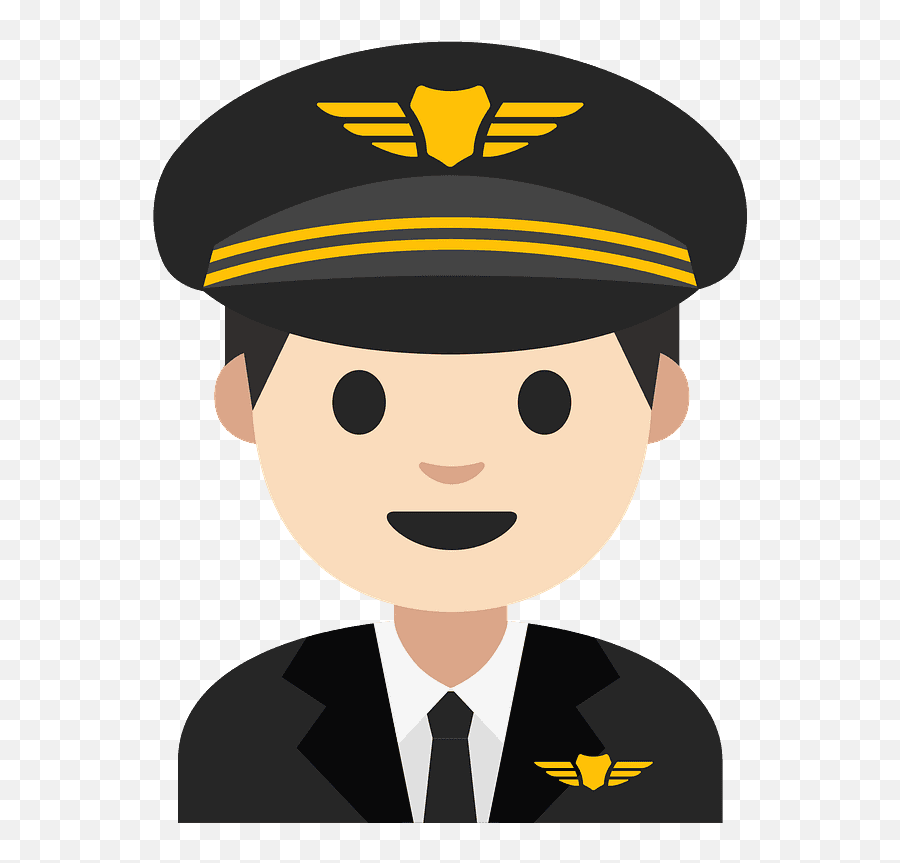 Man Pilot Emoji Clipart - Pilot Emoji,Emoji Wwl Pilot