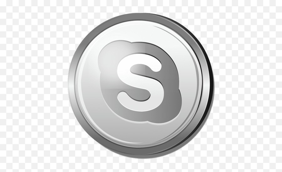 3d Skype Silver Icon - Transparent Png U0026 Svg Vector File Silver Google Icon Emoji,Adult Emoticon 3d Vector