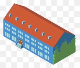 3d Isometric School Building - Transparent Png U0026 Svg Vector File School Icon 3d Png Emoji,Building Emoji