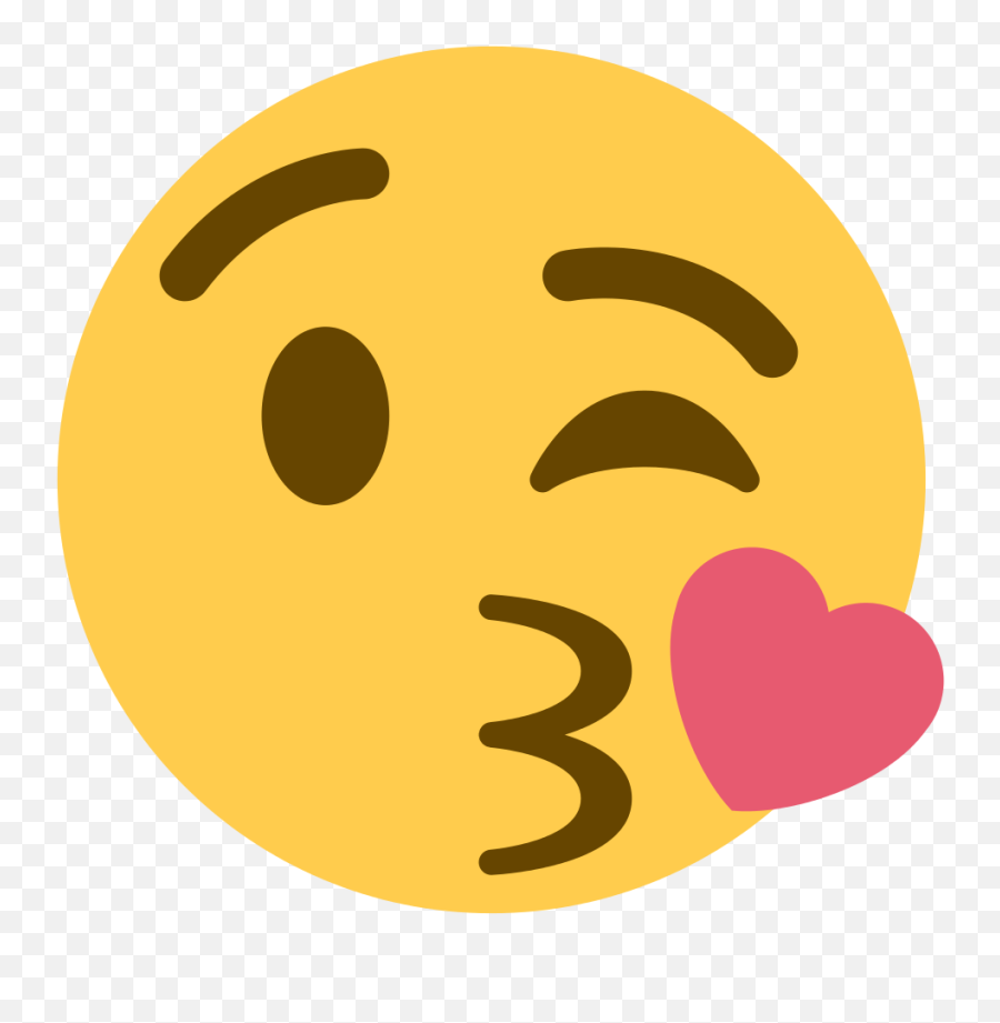 Emoji Face Throwing Kiss - Kissy Face Emoji Twitter,Emoticons For Throwing
