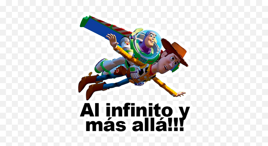 Sticker Maker - Toy Story Woody And Buzz Flying Emoji,Pics Of Emojis Toys