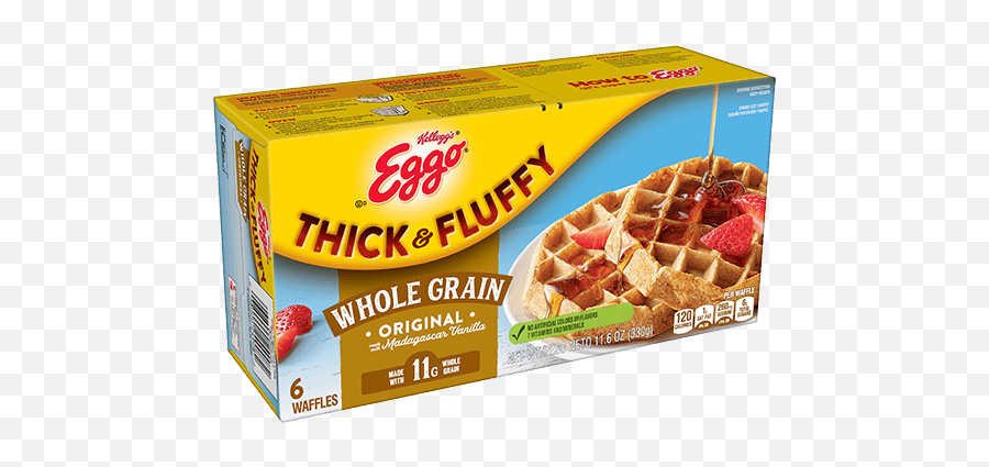 Whole Grain Frozen Waffles - Thick And Fluffy Eggo Waffles Emoji,Breakfast Waffle Emojis