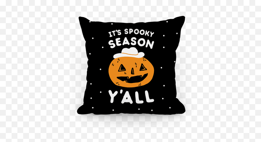 Itu0027s Spooky Season Yu0027all Pillows Lookhuman Emoji,Funny Emoticon Tricks