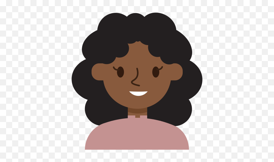 Avatar Face Girl Female Woman Profile Smiley Happy Emoji,Transparent Black Girl Emoticons