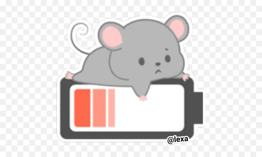 Sticker Maker - Ratón Grey Emoji,White Rat Emojie
