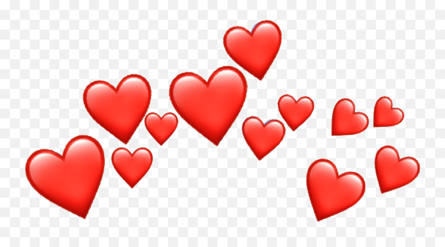 Heartcrown Heart Emoji Redheart Sticker - Transparent Heart Meme Background,Red Heart Emoji Transparent