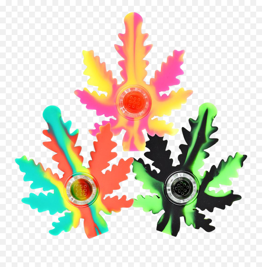Silicone Hemp Leaf Hand Pipe Dry Pipes - Lovely Emoji,Weed Leaf Emoji