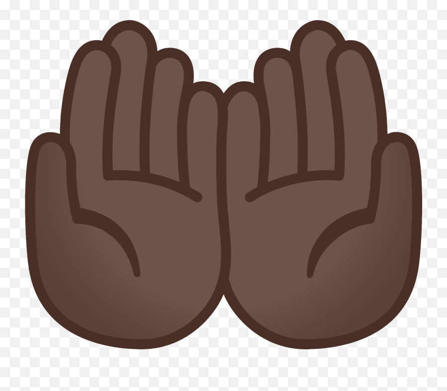 Dark Skin Tone Emoji - Transparent Palms Up Png,Emojis That Look Good Together