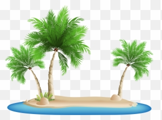 Clip Royalty Free Library Palm Tree Island Clipart - Palm Palm Tree Island Png Emoji,Palm Tree Emoji