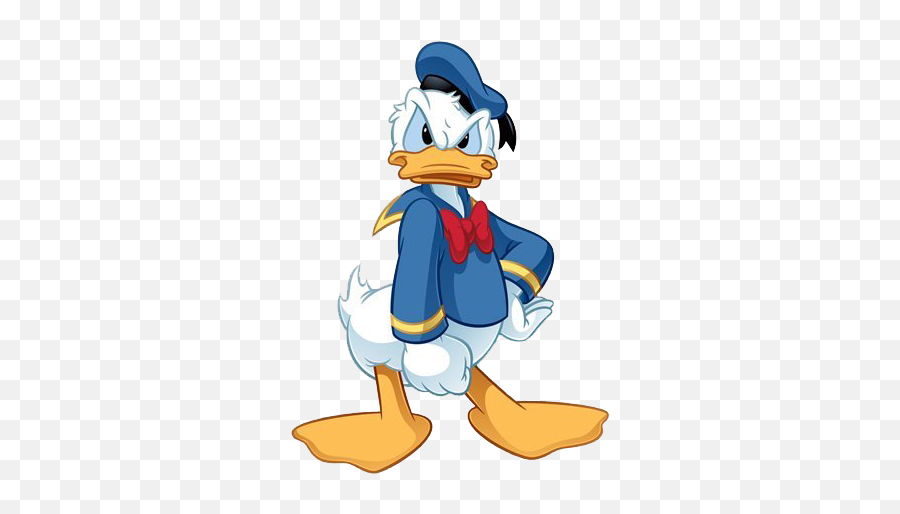 Donald Angry Clipart - Upset Donald Duck Angry Full Size Classic Donald Duck Angry Emoji,Duck Emoji
