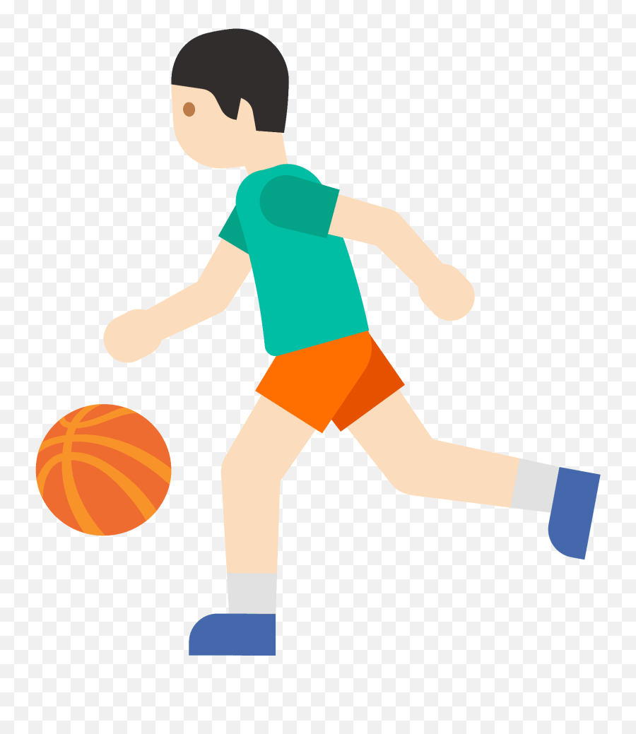 Emoji U26f9 1f3fb - Persona Botando Balon Basquet Dibujo,Shorts Emoji