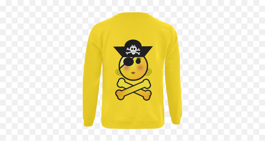 Pirate Emoticon - Smiley Emoji Girl Gildan Crewneck Sweatshirtnew Model H01 Id D535831 Emoji,Custom Emoji Clothes