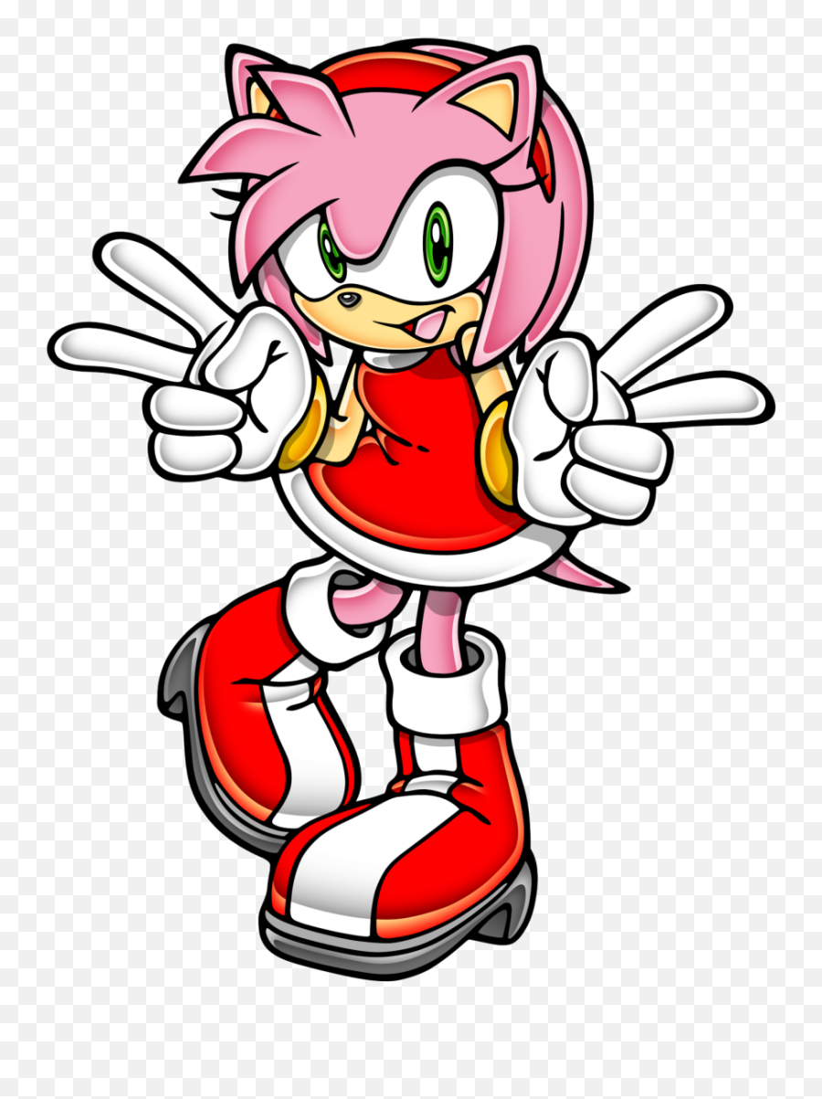 Sonic Characters - Amy Rose Sonic Adventure Art Emoji,Sonic Spring Emotions