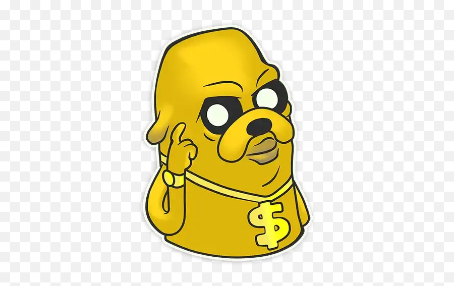 Jake The Dog Stickers For Whatsapp - Stickers De Jake El Perro Emoji,Jake The Dog Emoji