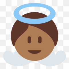 Baby Angel Medium - Dark Skin Tone Emoji Human Skin Color,2019 African American Happy New Year Emojis