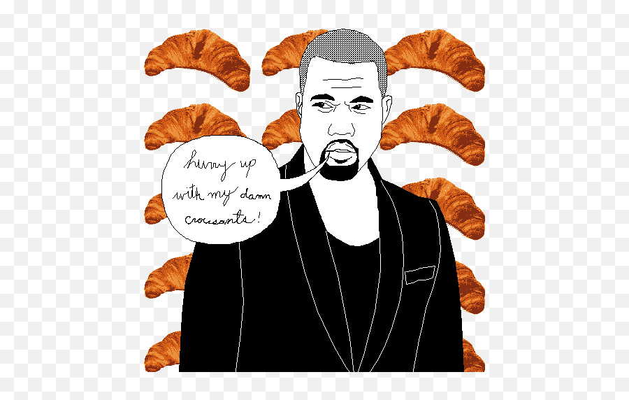 Kanyes Croissants - Kanye West Croissant Emoji,The Seasons Of Kanyes Emotions