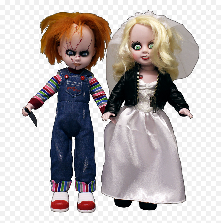 Mezco - Living Dead Dolls Chucky And Tiffany Emoji,Emotions Cloth Doll