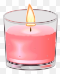 Ftestickers Christmas Candle Pink - Transparent Background Candle Clipart Emoji,Christmas Candle Emojis