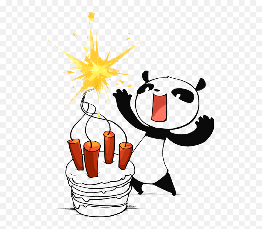 Crazy Panda Corporate Art 2013 - 2014 On Behance Happy 4th Anniversary Cartoon Emoji,Going Crazy Drawing Emotion