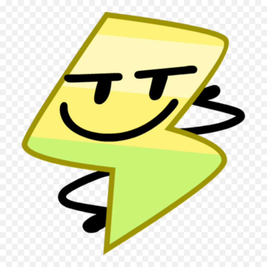 Lightning Bfdi Object Shows Community Fandom - Tpot Lightning Emoji,Lenny Face Smug Emoticon