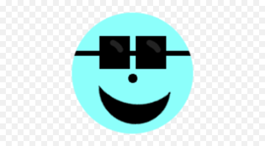 Cool Face Walk Badge - Roblox Wide Grin Emoji,? Emoticon Walk