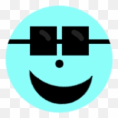 Cool Face Walk Badge - Roblox Wide Grin Emoji,? Emoticon Walk