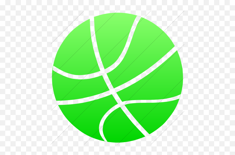 Simple Ios Neon Green Gradient Classica - Logo Neon Green Basketball Emoji,Emoticon 2 Basketballs