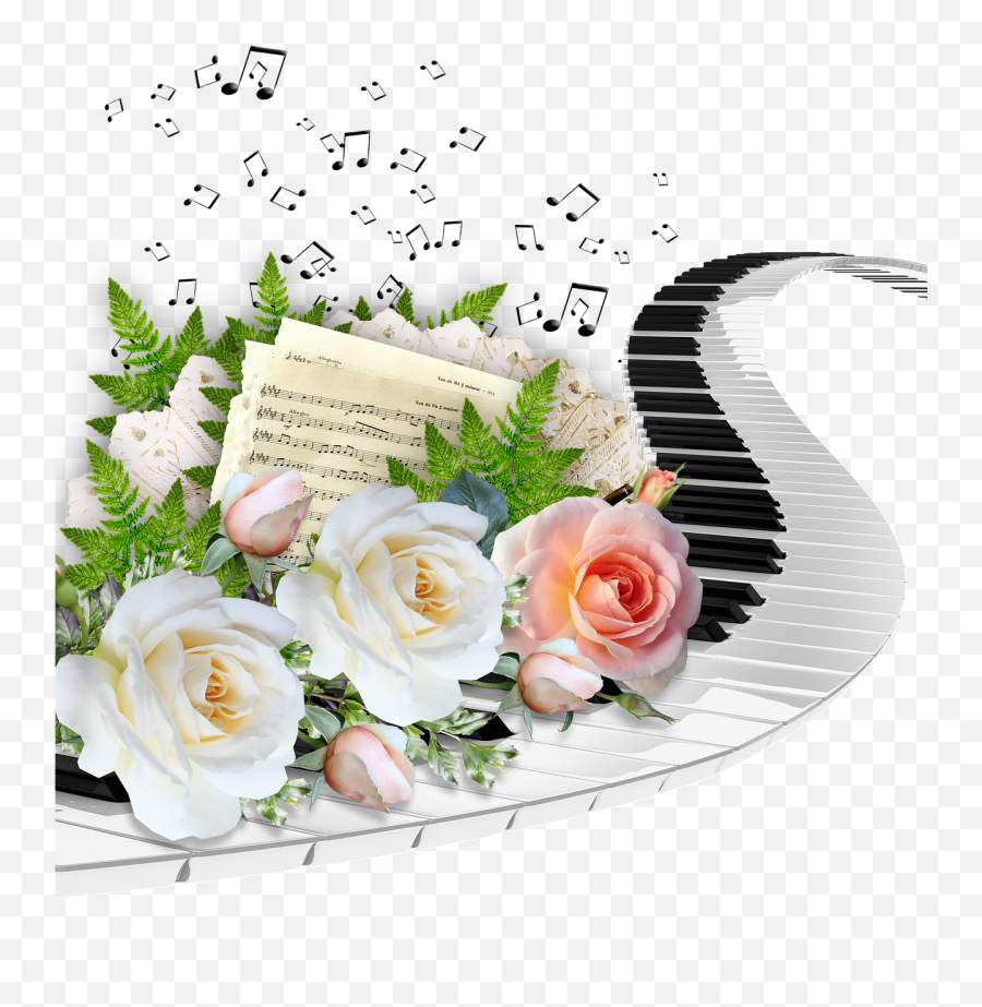 Rose Piano Music Sheet - Piano With Music Flowers Emoji,Flowers Emotions Sheet Music