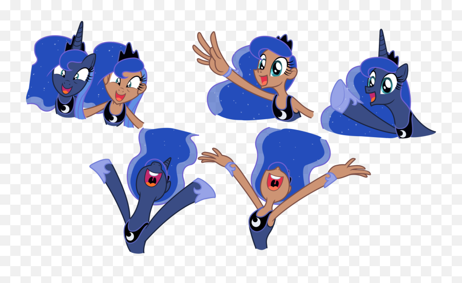 Anime Base Expressions - Shefalitayal My Little Human Princess Luna Emoji,Aqua Discord Emojis