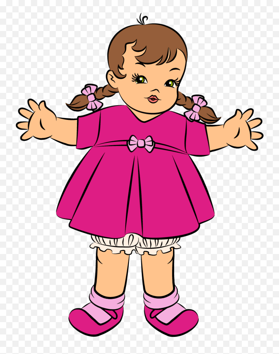 Doll Clipart - Clip Art Library Doll Clipart Png Emoji,Girl With Dolly Emoticon